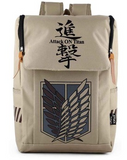 Outdoor travel canvas backpack school bag Attack on Titan