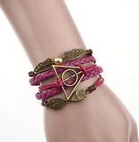 Retro Rope Owl Wings Bracelet