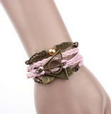 Retro Rope Owl Wings Bracelet