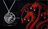 Game Of Thrones Targaryen Dragon Badge Necklace