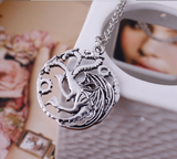 Game Of Thrones Targaryen Dragon Badge Necklace